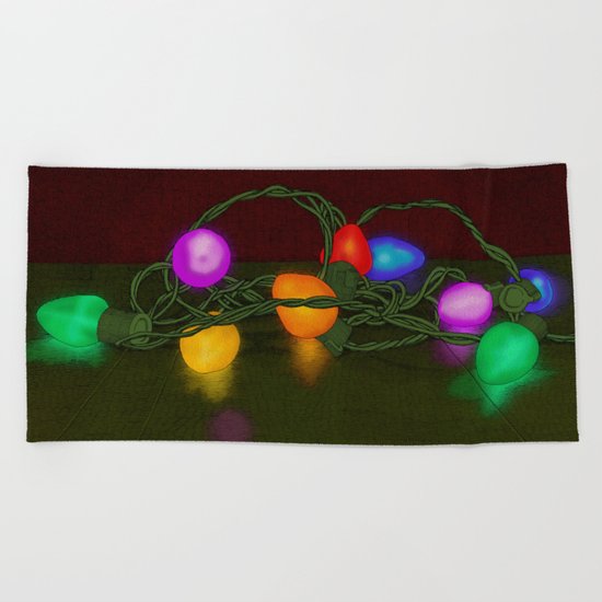 All Lit Up Beach Towel
