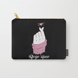 Bogo Sipeo Korean Heart K Pop Heart Finger Carry-All Pouch