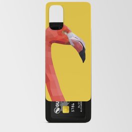 Pink flamingo polygon animal art Android Card Case