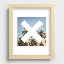 X Palm Recessed Framed Print
