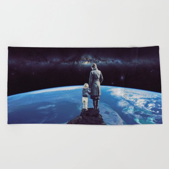 Where the moments are growing up! Beach Towel