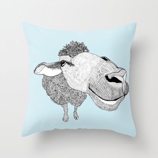 Sheepy Throw Pillow