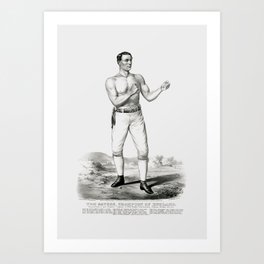 Tom Sayers - Champion Prize Fighter of England - 1860 Art Print