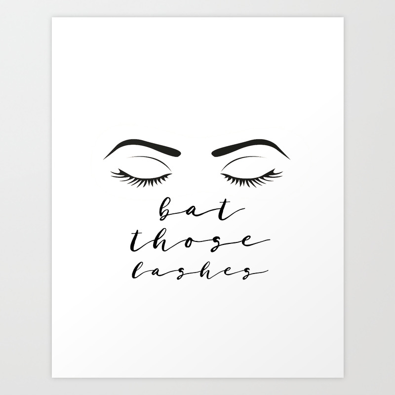 fashion illustration eye lashes bat those lashes on fleek makeup poster fashion art girls room art prints