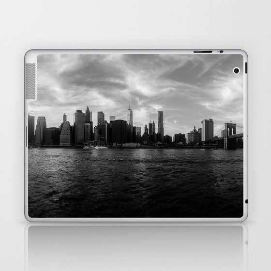 New York Skyline - Black & White Laptop & iPad Skin