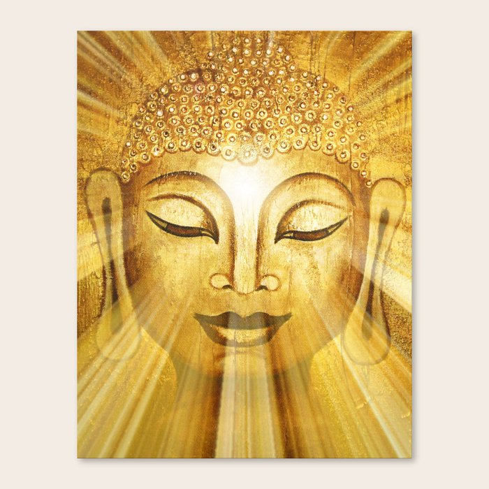 Golden Buddha Canvas Print By Melissabordeaux Society6