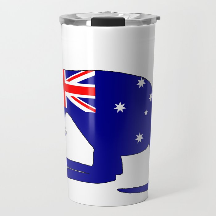 Australian Flag - Kangaroo Travel Mug