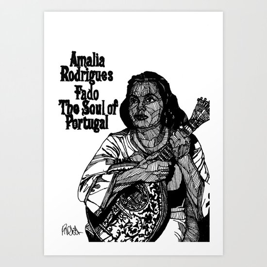 Fado Amália Art Print
