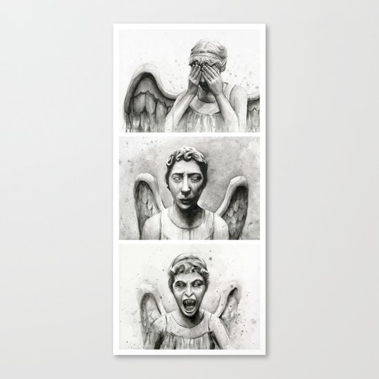 Weeping Angels Canvas Print