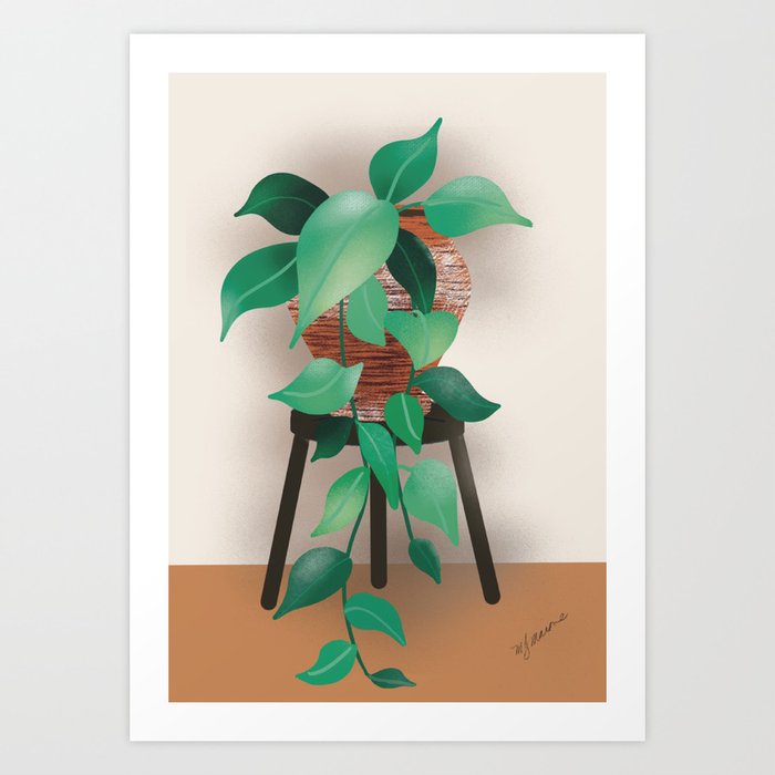 Indoor Ivy Plant Art Print
