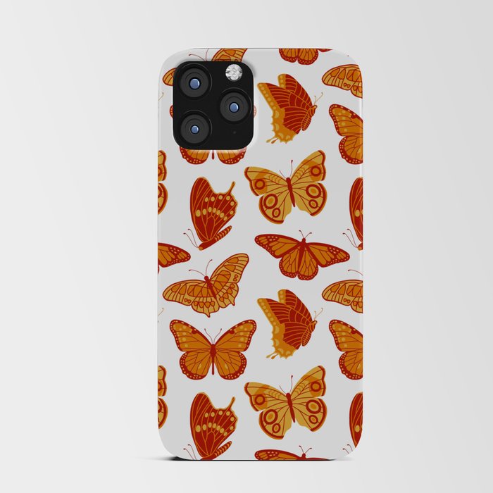 Texas Butterflies – Orange and Yellow Pattern iPhone Card Case
