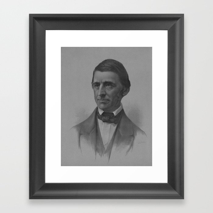 Ralph Waldo Emerson Portrait Framed Art Print