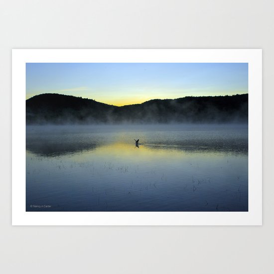 Perfect Landing (Sunrise, Lake George) Art Print