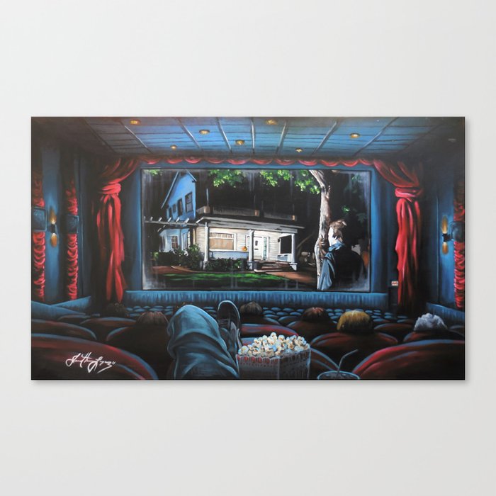 A Night At The Movies: Halloween Canvas Print