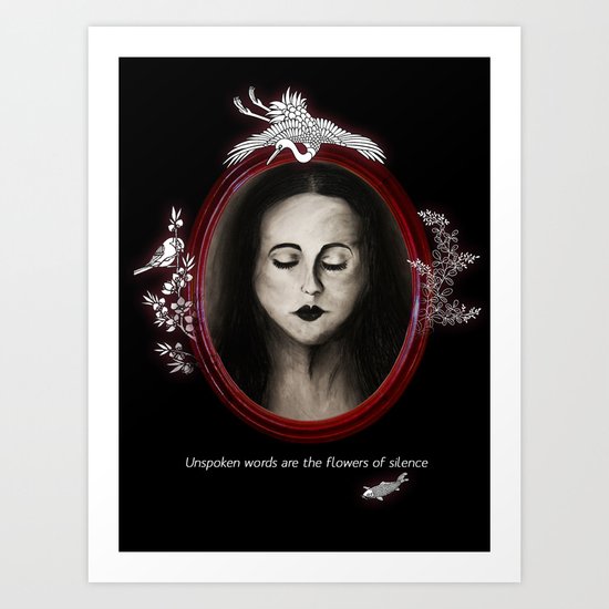 Flowers of silence Art Print