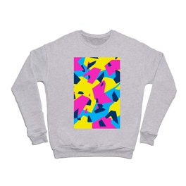 Blue\Yellow\Pink\Navy Geometric camo Crewneck Sweatshirt