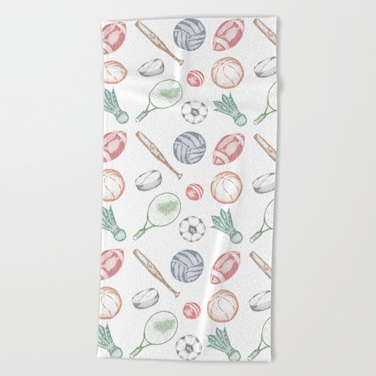 Sports pattern Beach Towel