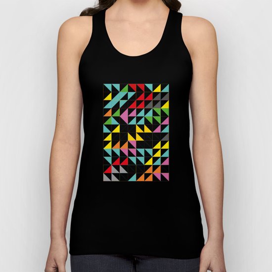 Triangles and Squares III Unisex Tank Top