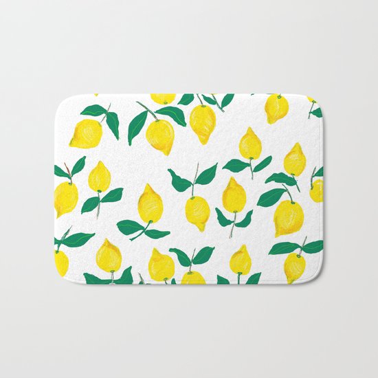 Lemons design 2 Bath Mat