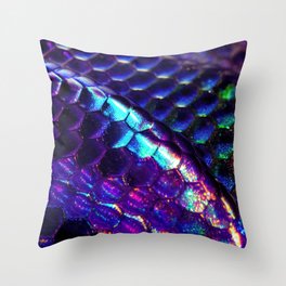 Purple Snake/dragon Scales Throw Pillow