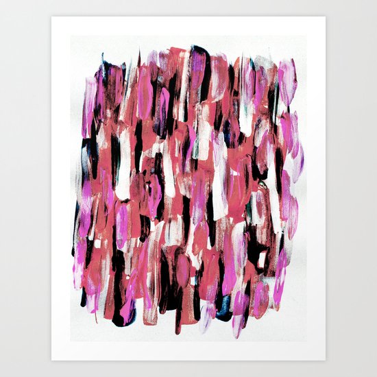 Colourful Feathers Art Print