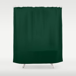 Deep Emerald Green Shower Curtain
