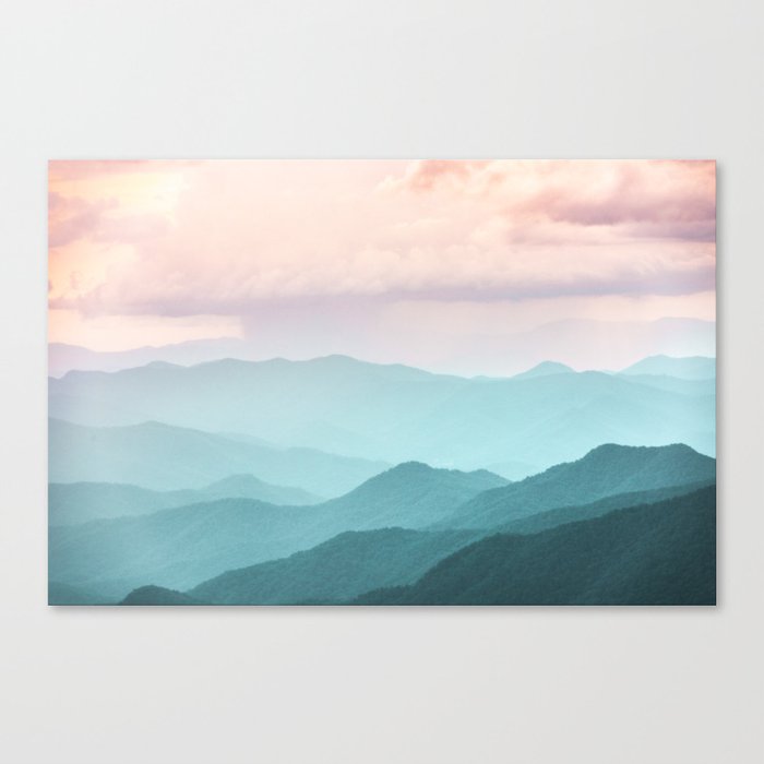 Smoky Mountain National Park Sunset Layers II - Nature Photography Canvas Print