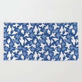 Blue Birds - Blue Palette Beach Towel