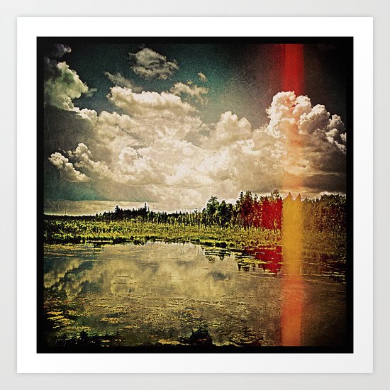 'ROADSIDE DRAMA' Art Print