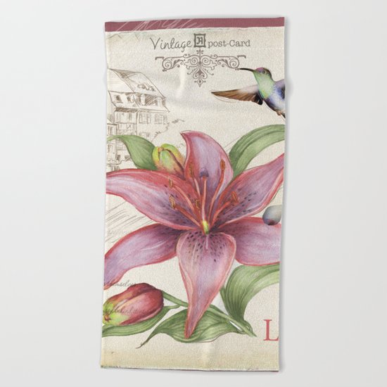 Macro Flower #15 Beach Towel