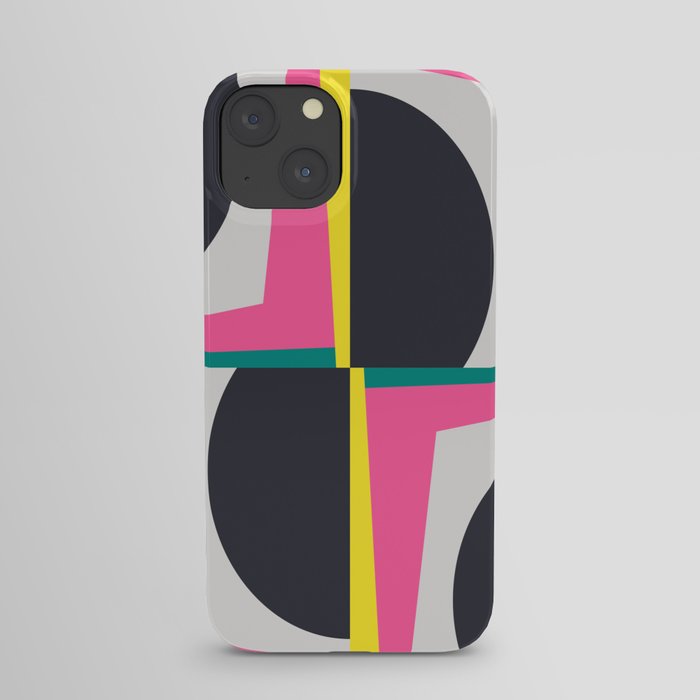 Modern Geometric 65 Pink iPhone Case