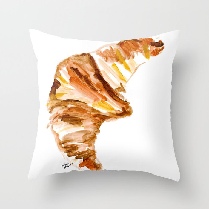 Croissant Throw Pillow