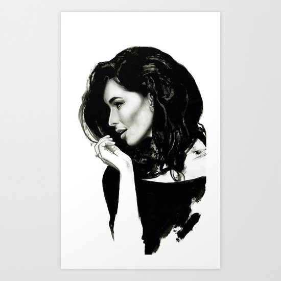 girl jazz Art Print