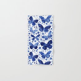 Blue Butterflies Hand & Bath Towel