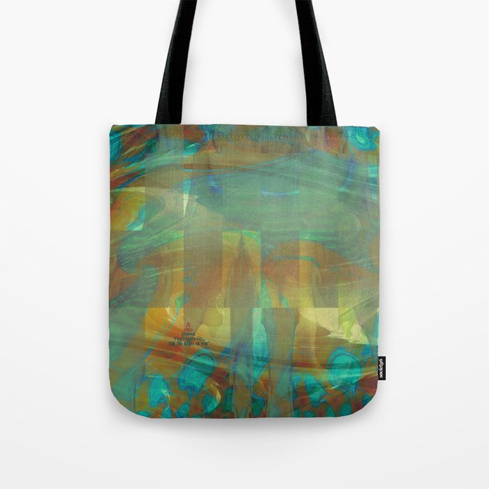 Abstract Watercolor Fractal Art ~ Aurokel Tote Bag