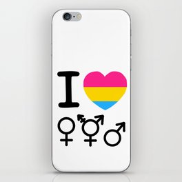 I Heart Pansexuality iPhone Skin