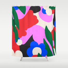 Abstract Floral Shower Curtain