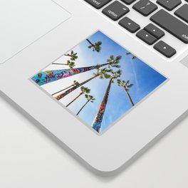 Graffiti palm trees of Venice Beach Sticker