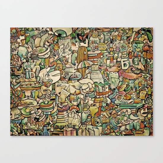 Monster Salad Canvas Print