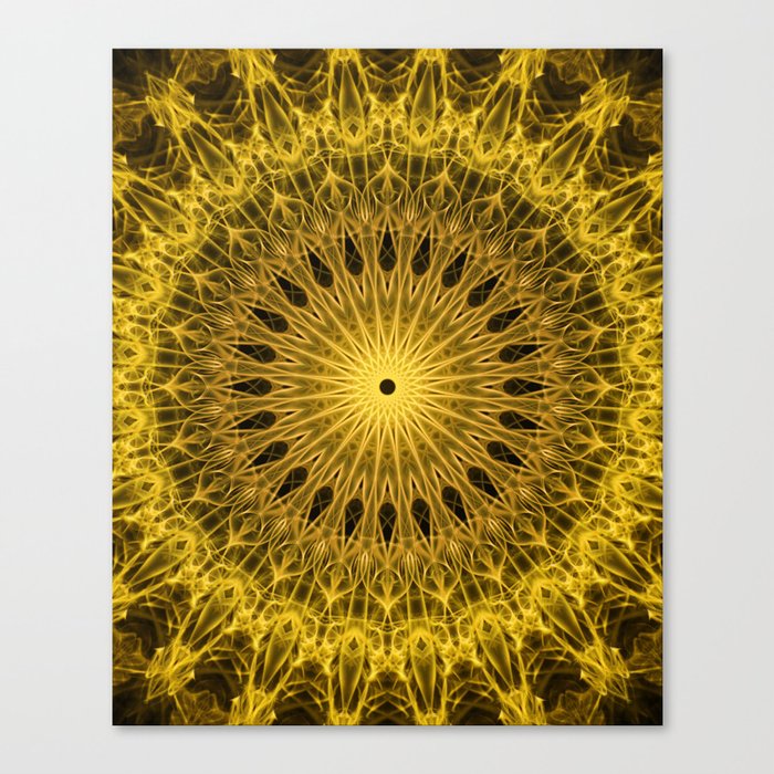 Golden Mandala Canvas Print
