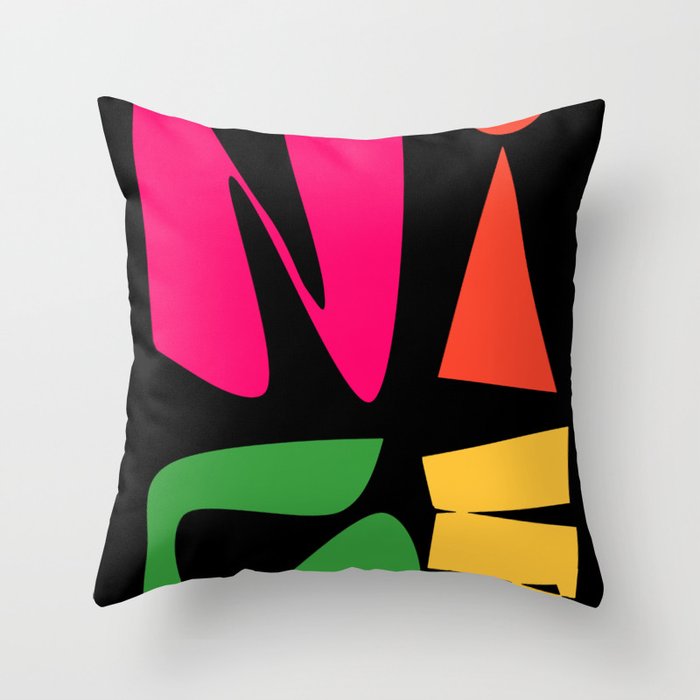 Funky shop couch pillows