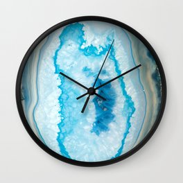 Collapsing blue Agate Wall Clock