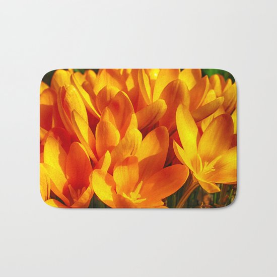 Yellow Flowers Bath Mat
