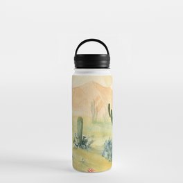 Desert Sunset Landscape Water Bottle