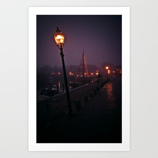 At the Docks Art Print