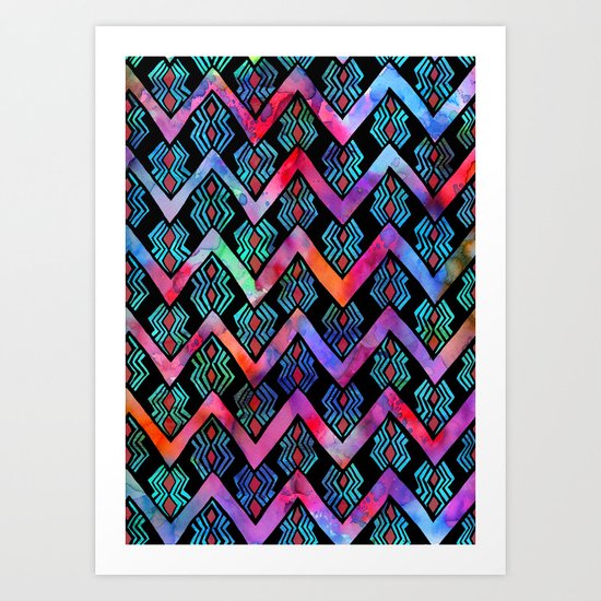 Diamond Chevron - Pop Art Print