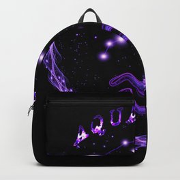 Aquarius Zodiac Symbol & Constellation - 02 Backpack