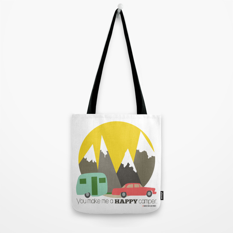 camper tote bag