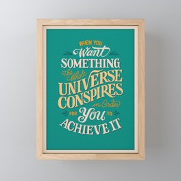 Believe & Achieve Framed Mini Art Print