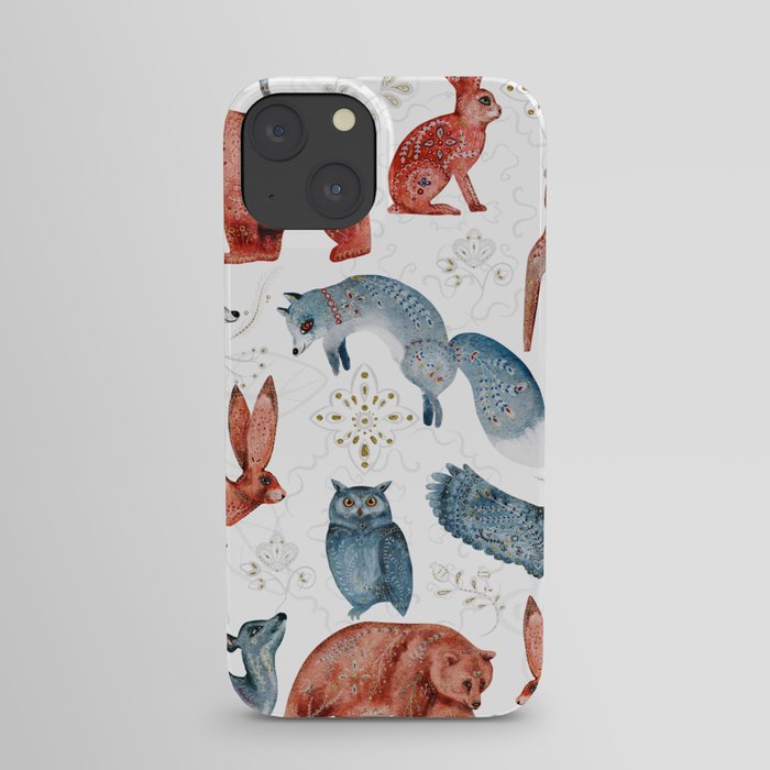 Animals in the forest iPhone Case